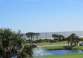ocean view from golf course Oak Island NC 